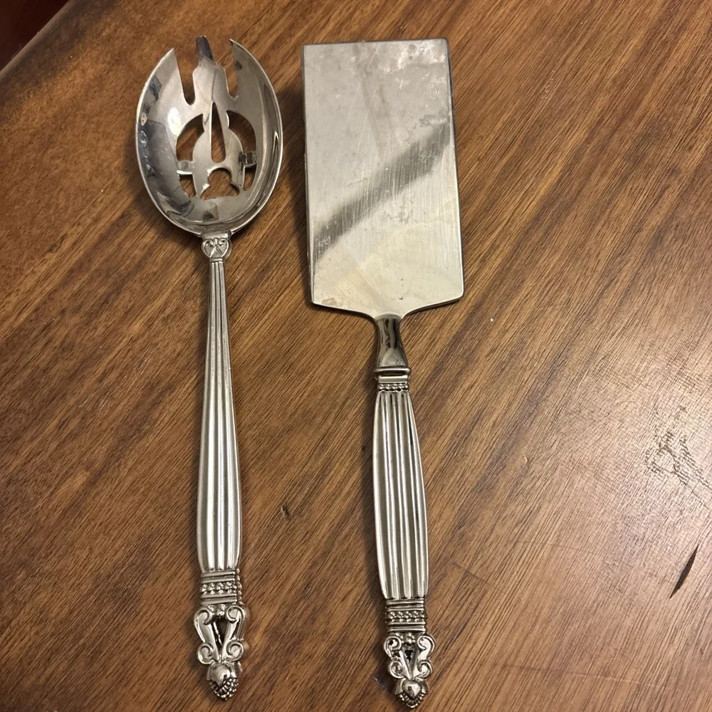 Godinger Olde Copenhagen Silver plate Hostess Serving Pieces - Lot Of 2